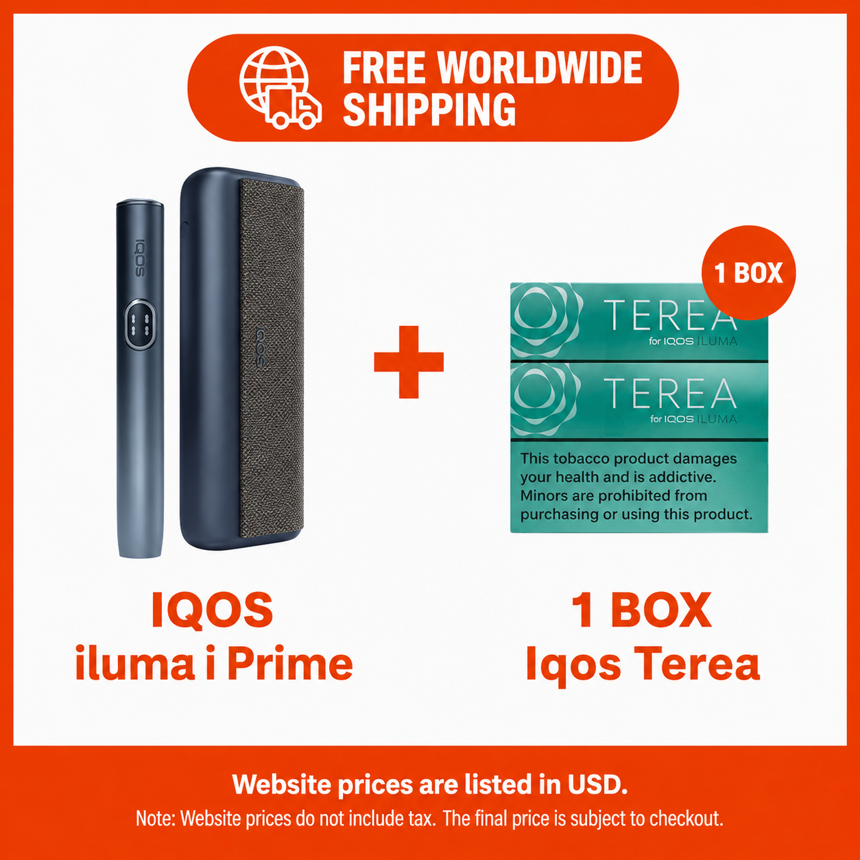 66c2140f-71e7-47bc-b136-2d38521908ff IQOS ILUMA i Prime Value Set + TEREA Terea Stick Set (200 Sticks) - Image 1