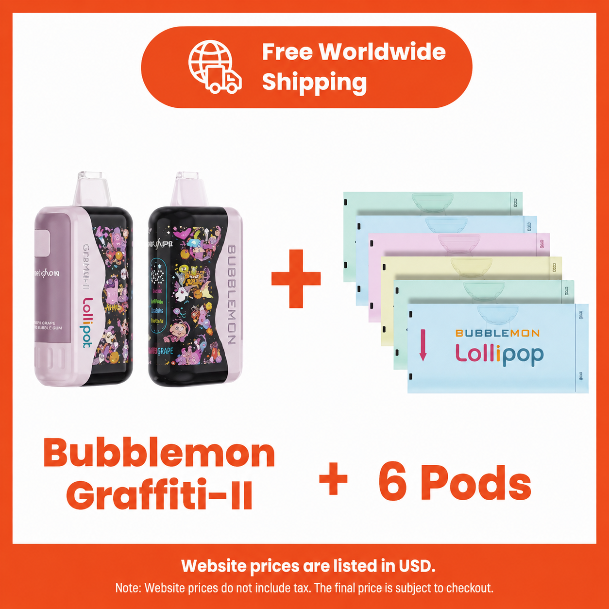 8a1767ee-ffcd-44fb-92b8-69d619cc6177 Bubblemon II GRAFFITI-II +6 Bar Pods Bubblemon Colorful II VAPE 30,000 Puffs Bubble Beast - Image 1