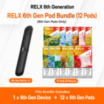 Rui Ke 6th Generation E-Cigarette Stick Set, 12 Pieces Pack