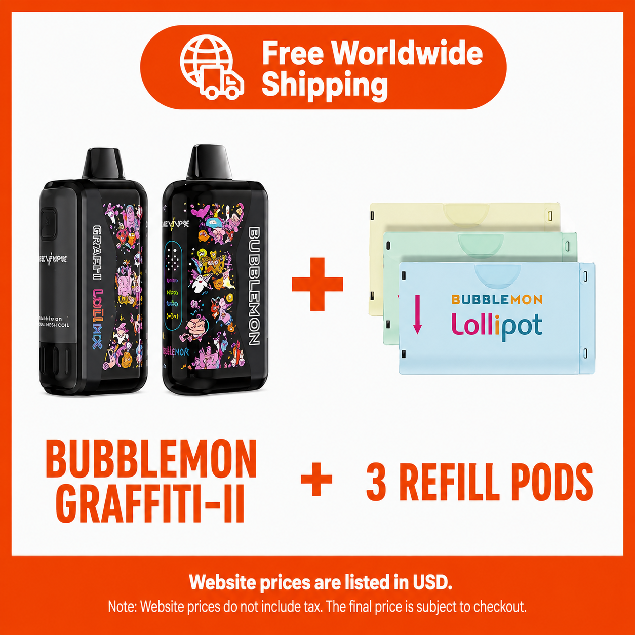 da7e2c62-47d9-4fcd-891d-5fcef0ac62ae Bubblemon II GRAFFITI-II + 3 pods Bubblemon II VAPE 30,000 puffs Bubble Beast - Image 1